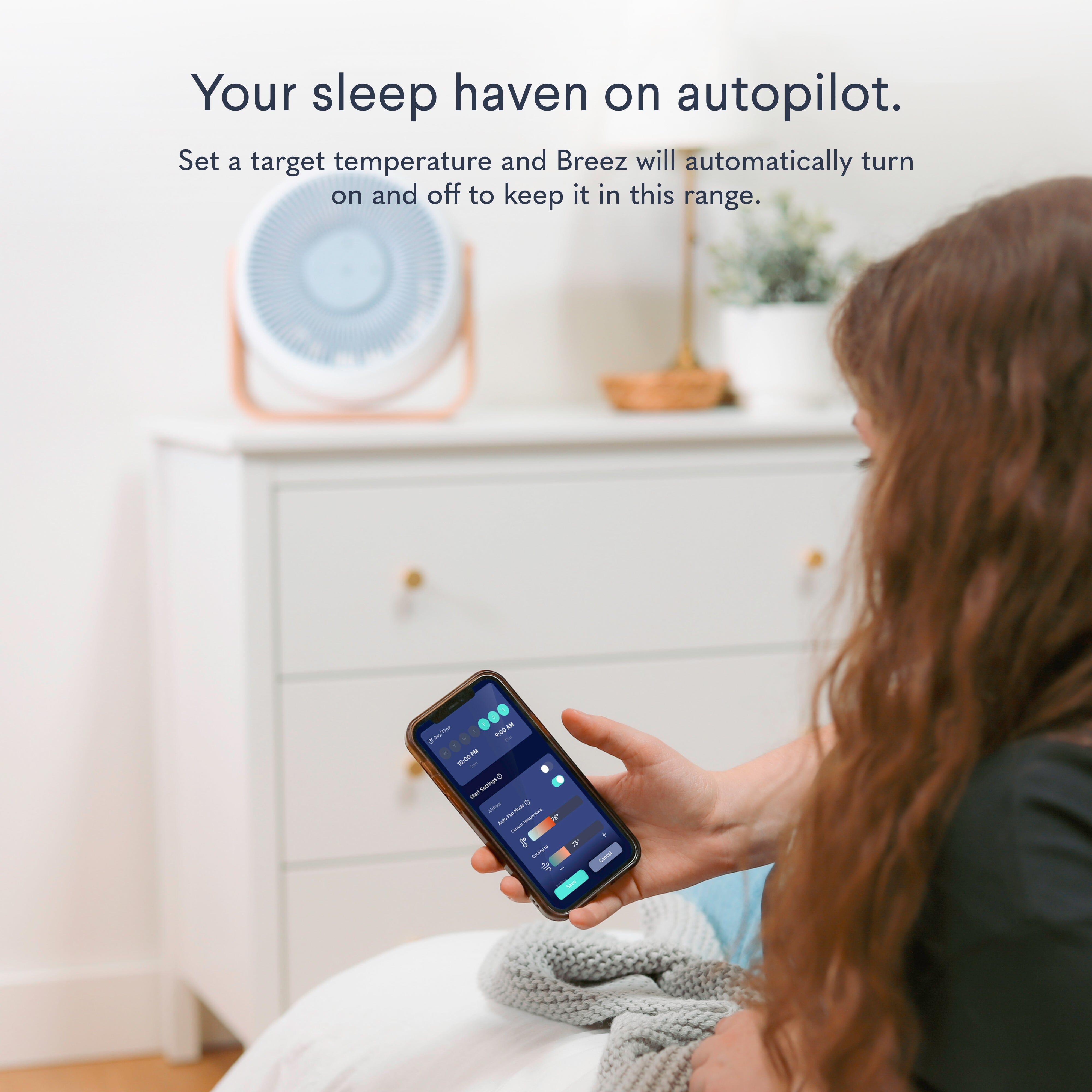 Breez Smart Bedroom Fan & Sound Machine 